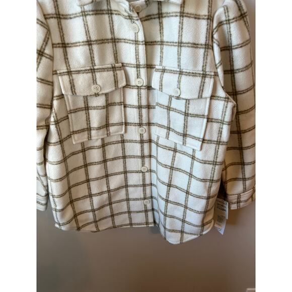 Treasure & Bond NWT Plaid Flannel Jacket Shacket Women's Size Small - Picture 5 of 15